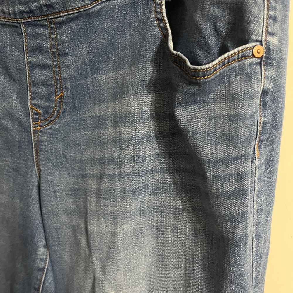 💝 16W Style & Co Classic Blue Wide Crop Leg Jeans - Picture 10 of 10